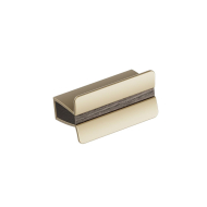 Poignée Papillon - 32mm - Chêne Teinté Foncé/Laiton Mat
