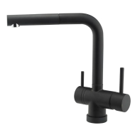 Mitigeur de Cuisine London - Bec Extractible - Noir Mat