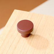 Toniton Circular Bouton - Reddish Brown