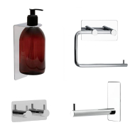 Kit de Salle de Bain Base  - Chrome