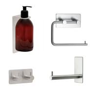 Kit de Salle de Bain Base  - Finition Inox Brossé