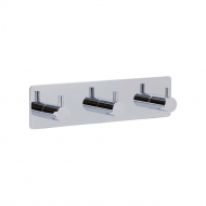 Patère Porte-serviettes Base 220 3-patère - Chrome