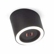 Spot LED Unika - USB - Noir