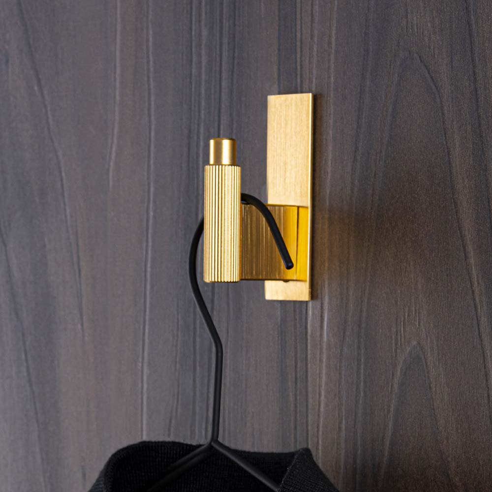 Patère Arpa/Plaque Arrière - Aspect Inox