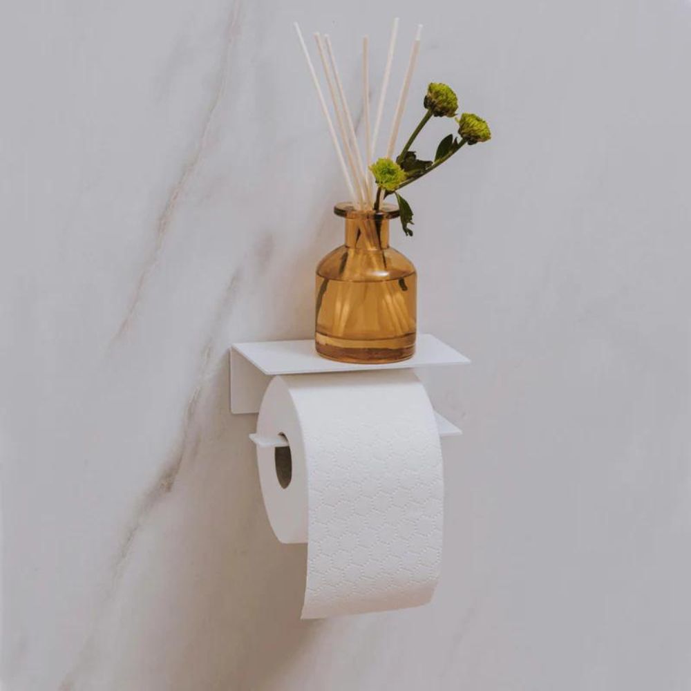 Porte Papier Toilette Hold - Blanc