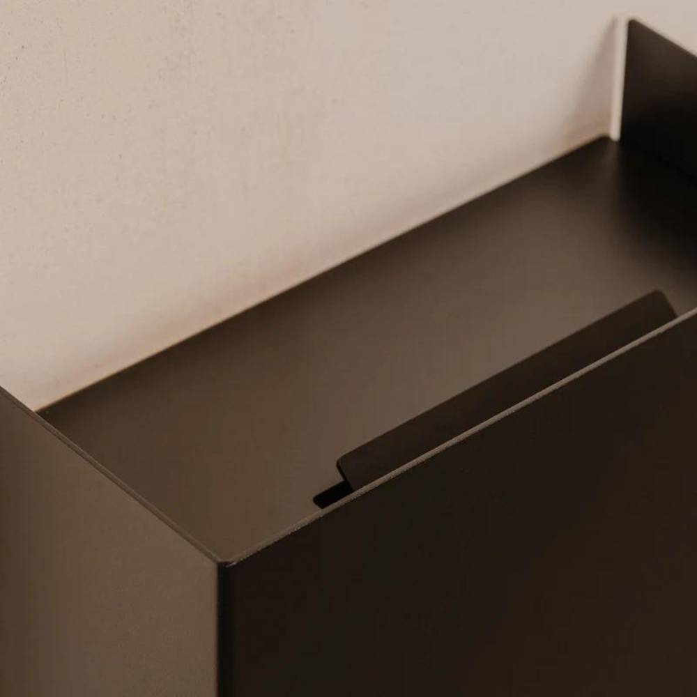 Poubelle murale - 9L - Noir