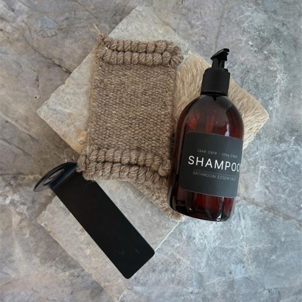 Etiquette Adhésive - Lotion pour les Mains - Noir Mat