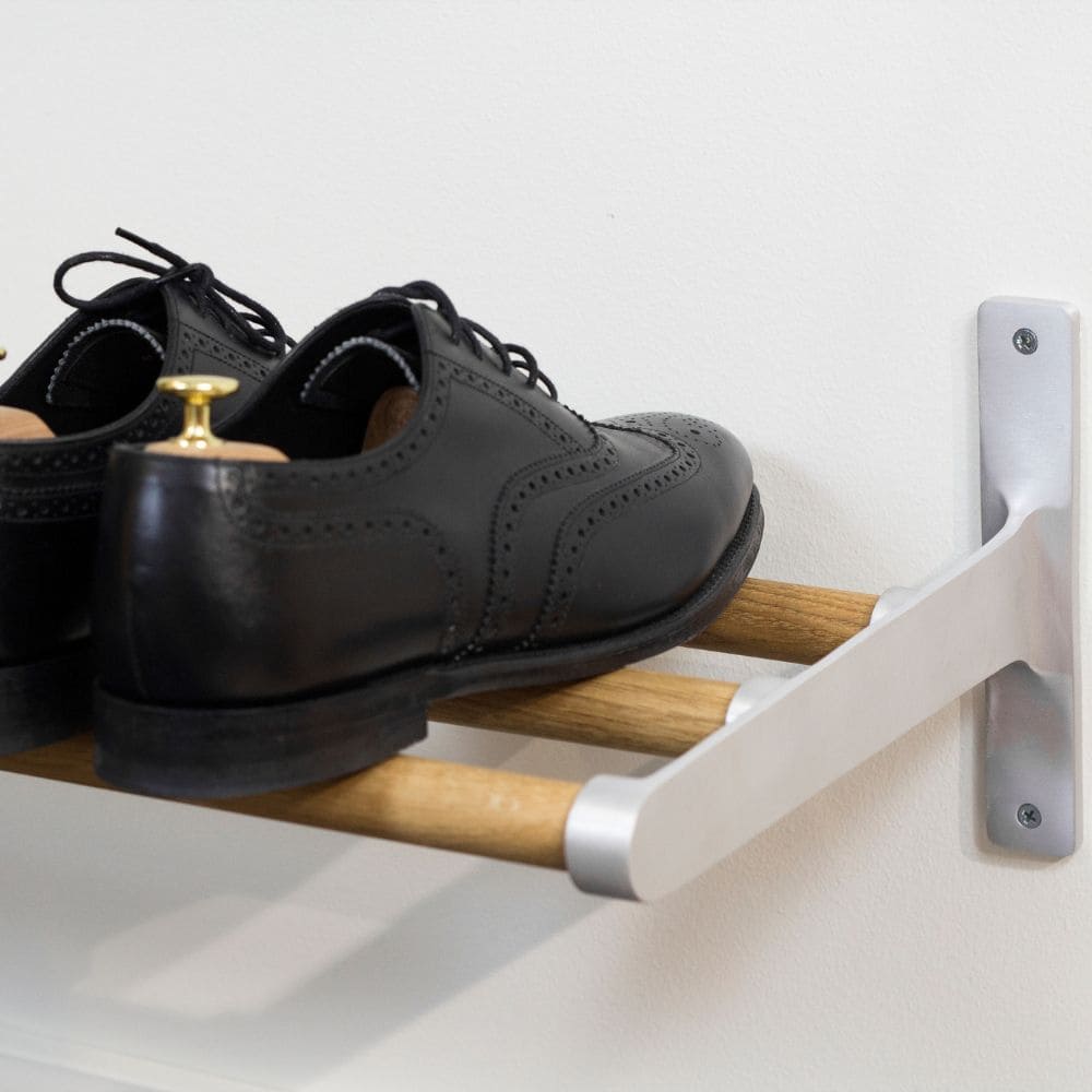 Étagère à chapeaux Elegant - Chêne/Aluminium