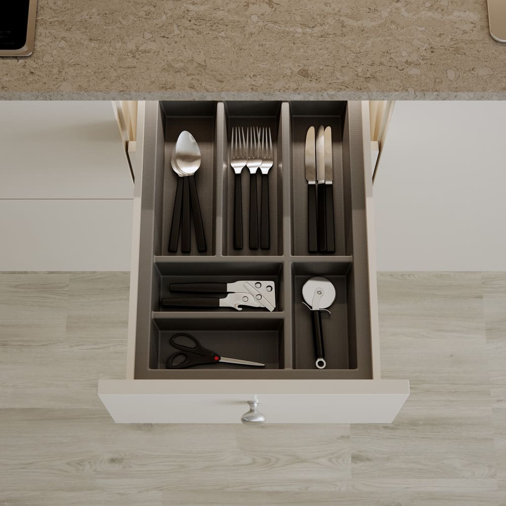 Range Couvert Tiroir Basic - Gris Orion