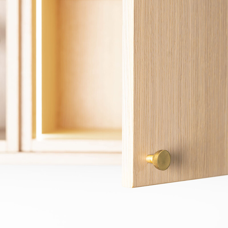 Bouton Copenhagen - 25mm - Laiton Brut/Poli