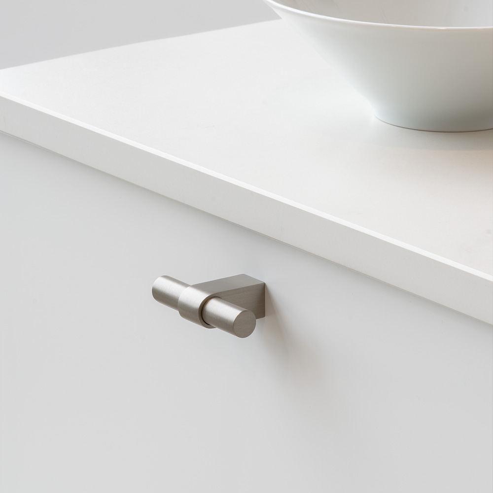 Bouton T Trace - Aspect Inoxydable