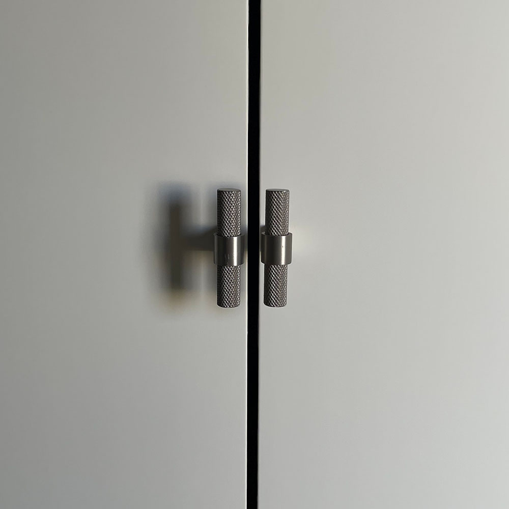 Bouton T Helix - Fini Acier Inoxydable
