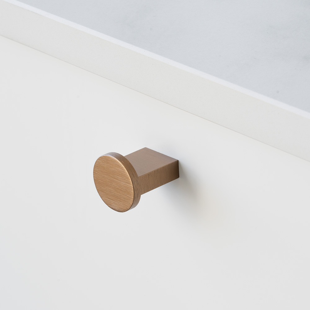 Bouton Nexx Ø25mm - Laiton Brossé Foncé