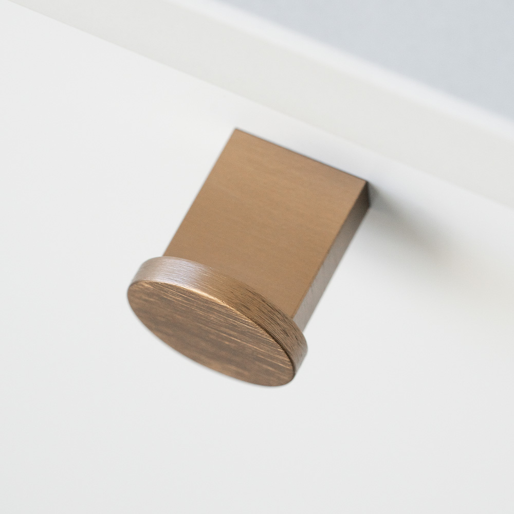 Bouton Nexx Ø25mm - Laiton Brossé Foncé