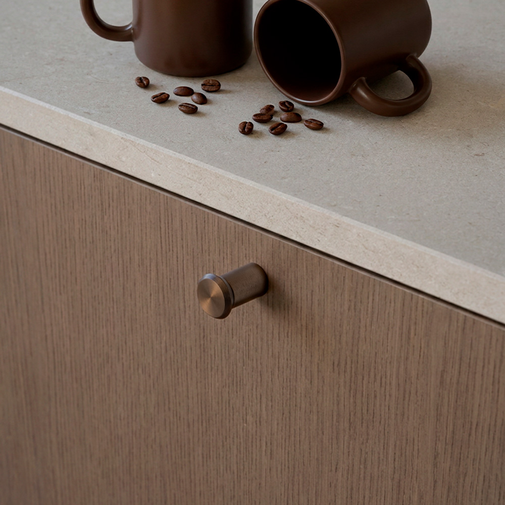 Bouton Fase Ø23mm - Bronze Brossé