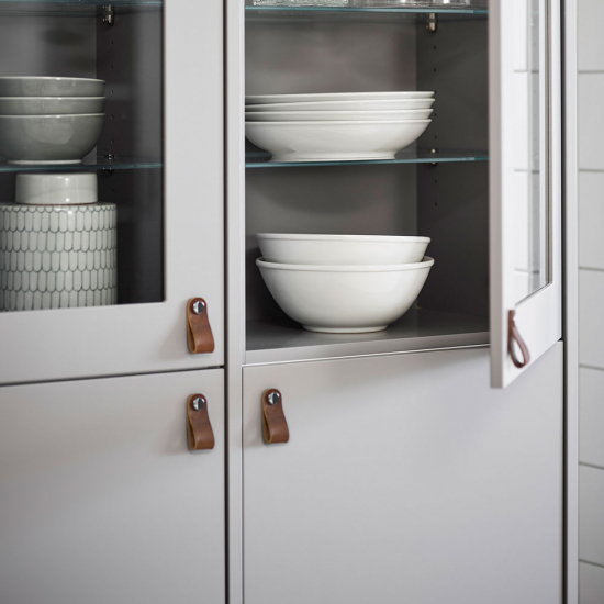 Loop - Cuir marron/Chrome