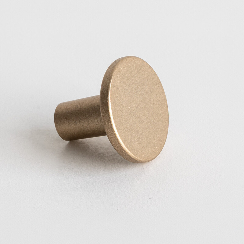Bouton Lund - 25mm - Or Clair Brossé