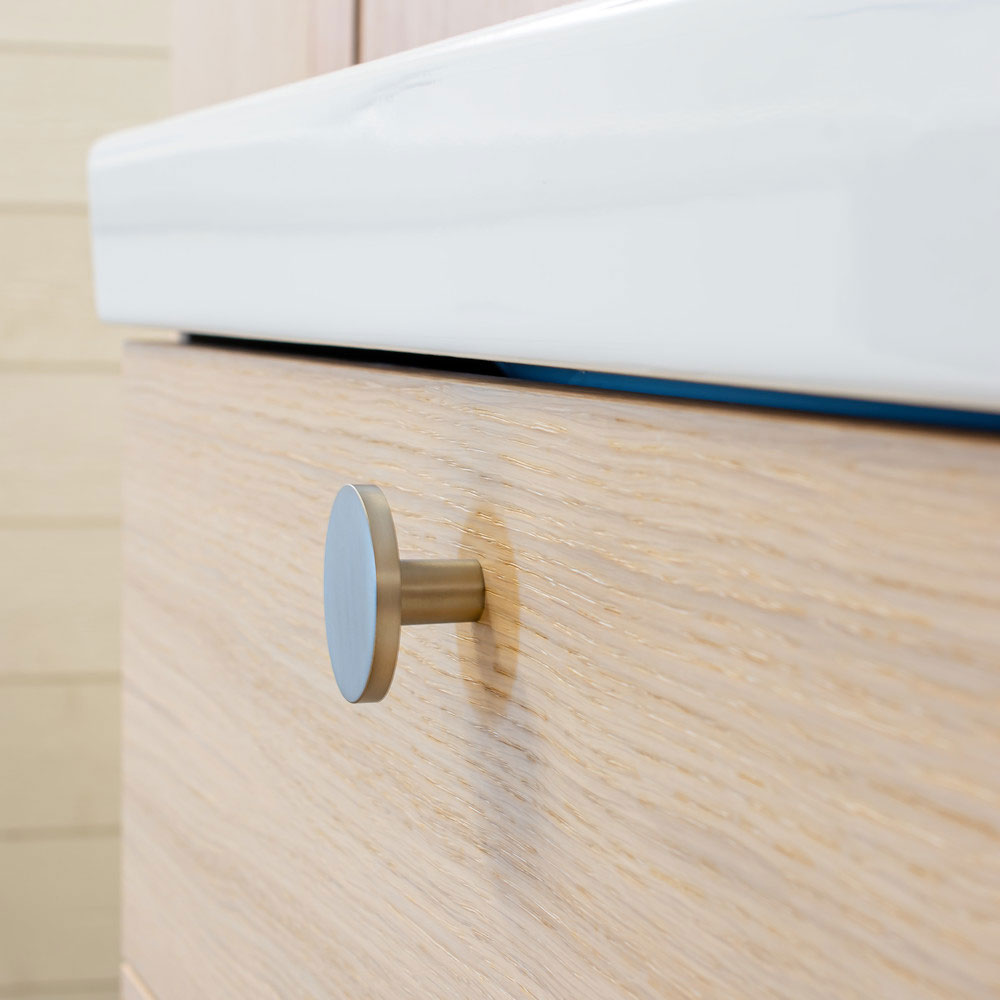 Bouton Como Big - Fini Acier Inoxydable