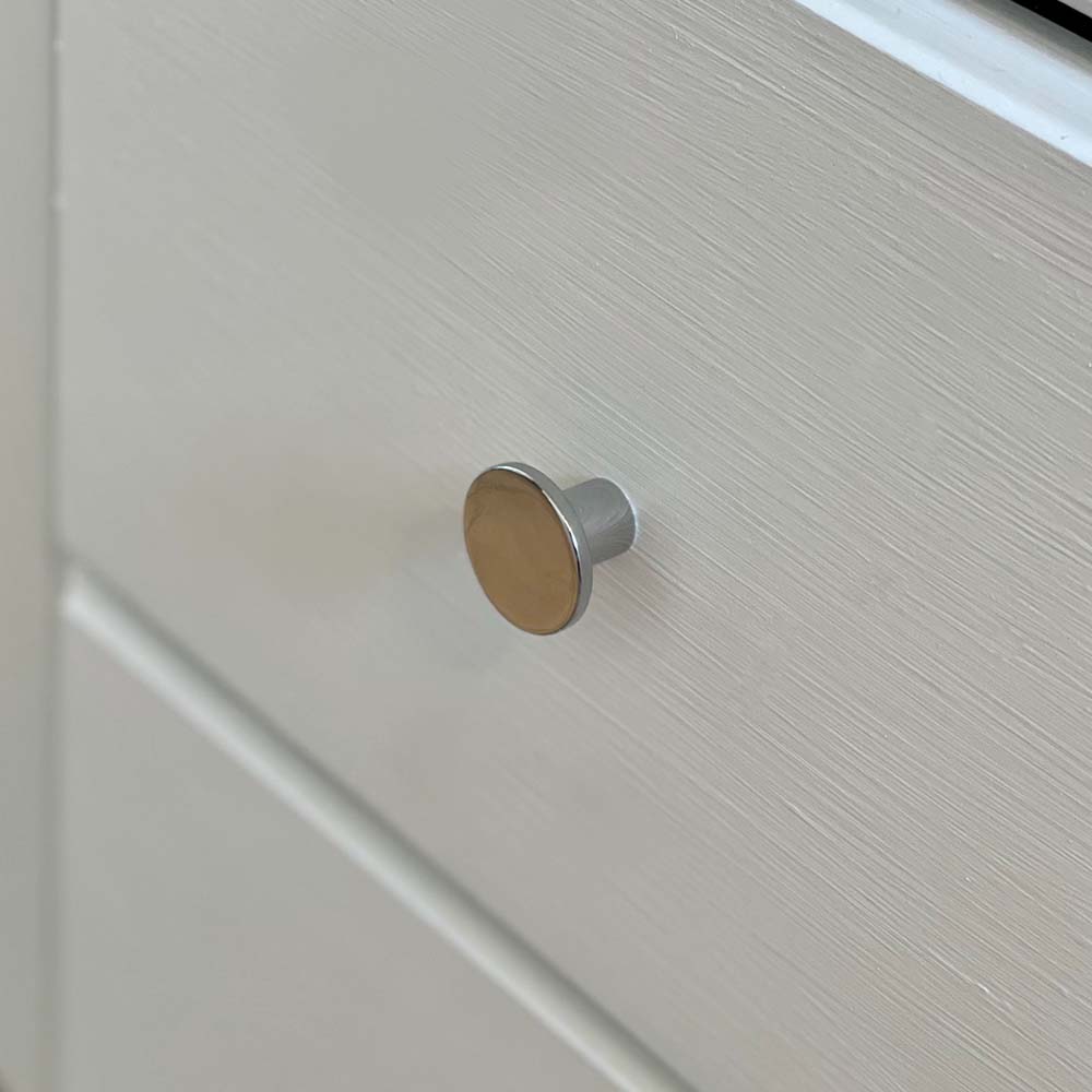 Bouton Como - Chrome