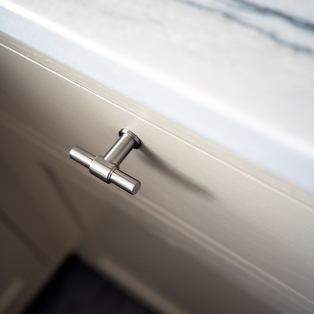 Bouton T-Type - Fini Acier Inoxydable