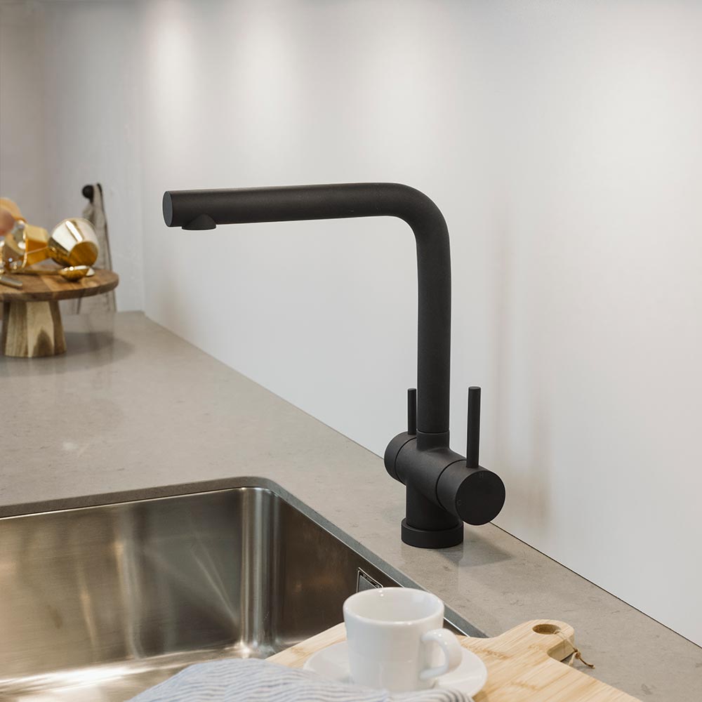 Mitigeur de Cuisine Milano - Silgranit Noir