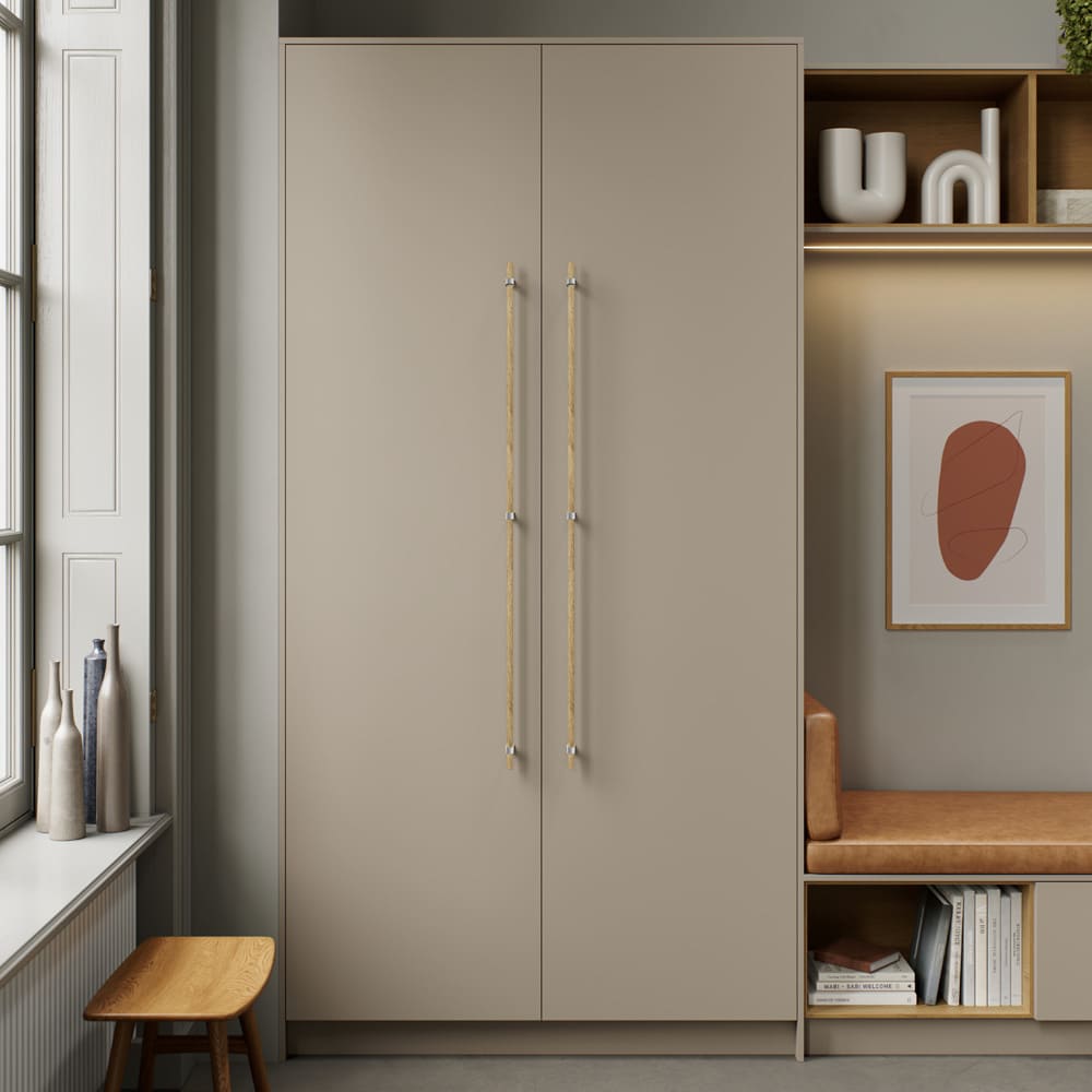 Poignée Bond - Chêne/Aspect Inox