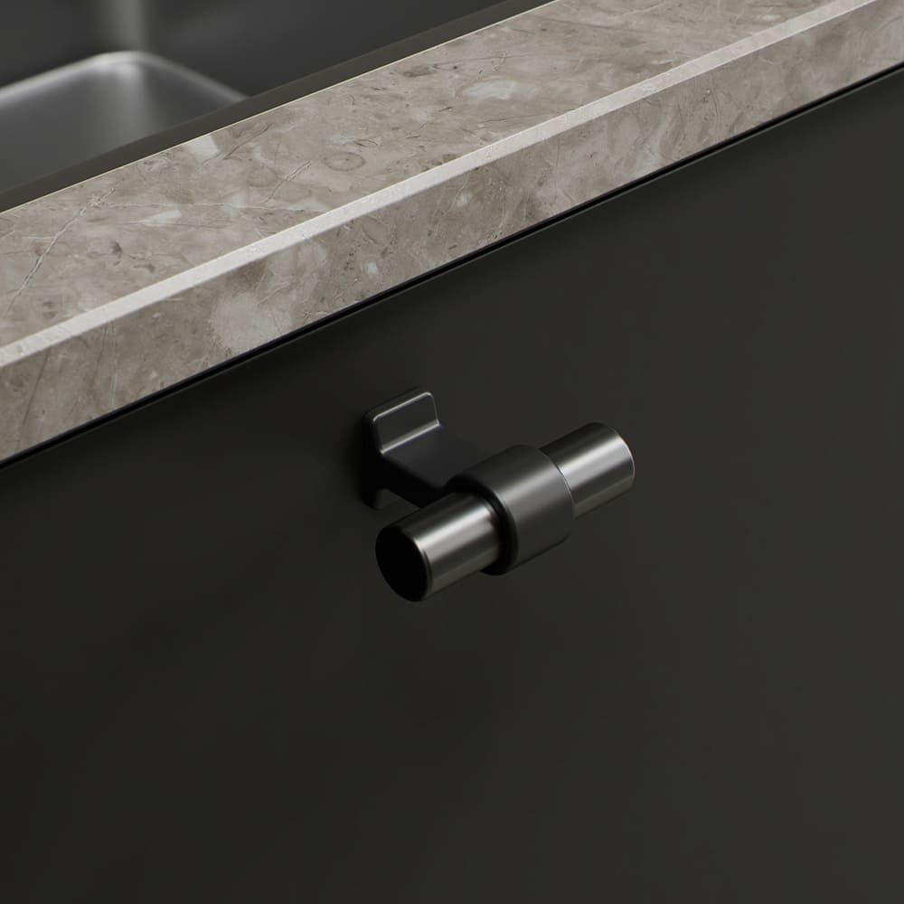 Bouton T Bond - Noir Mat