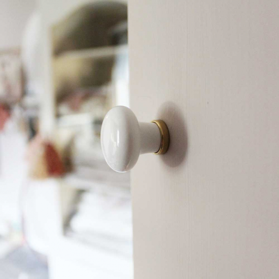 Bouton 24136 - Blanc/Étain