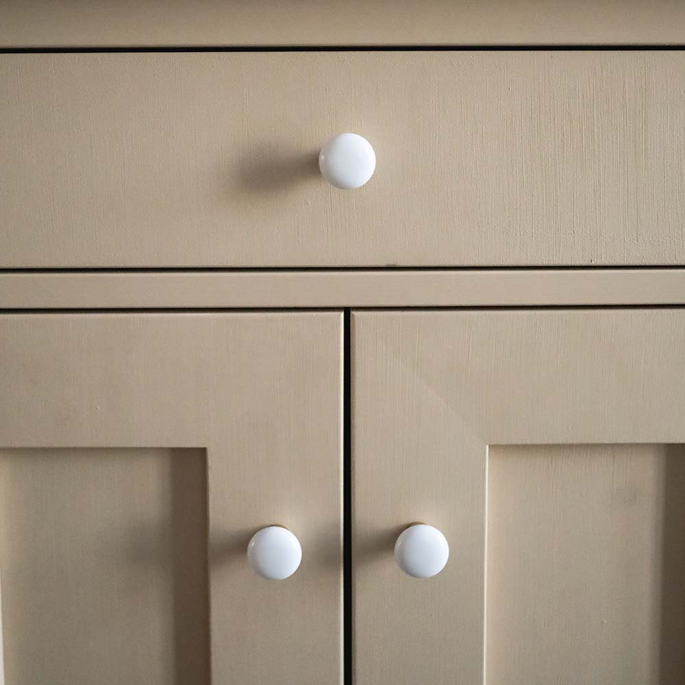 Bouton 24136 - Blanc/Laiton