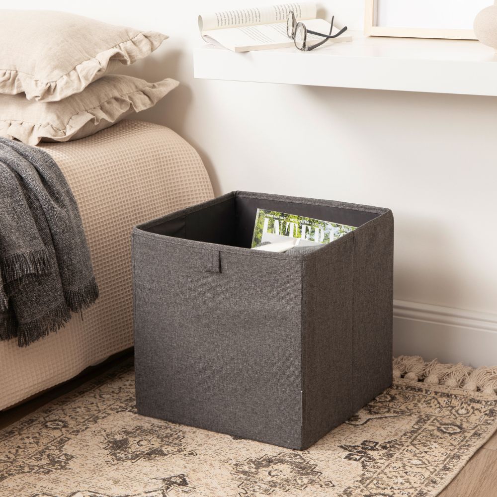 Boîte de rangement Cube - Grå