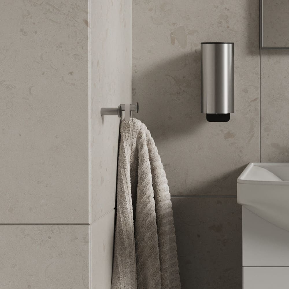 Patère Porte-serviette Stay - Inox Brossé