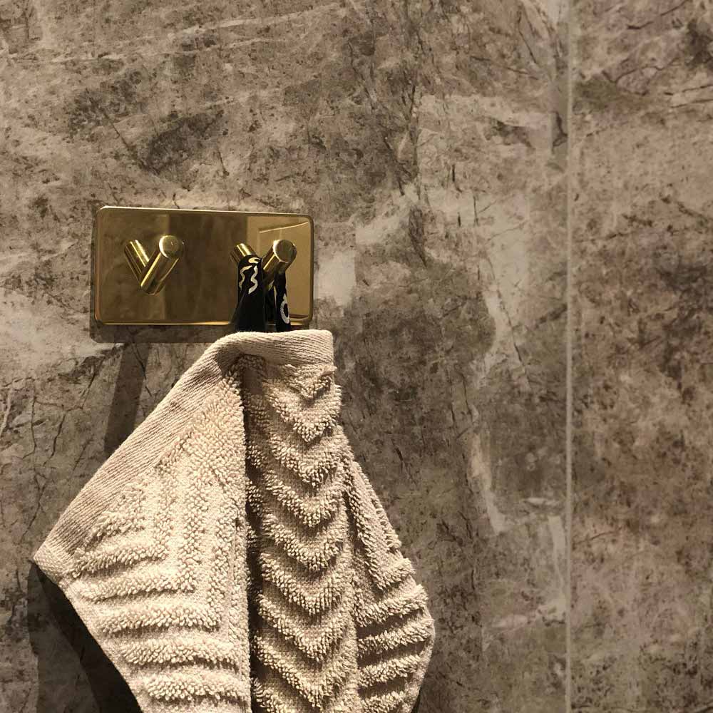 Kit de Salle de Bain Base 200 - Laiton Poli