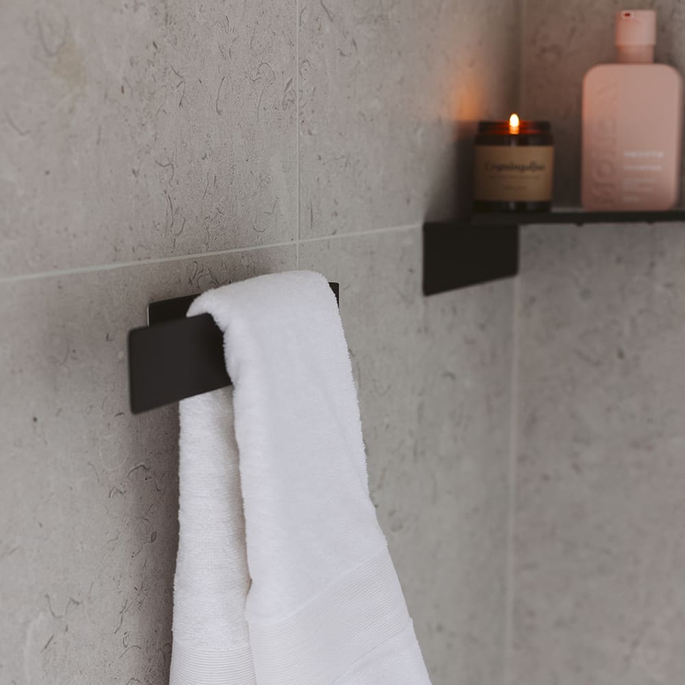 Porte-serviettes Base - Noir Mat