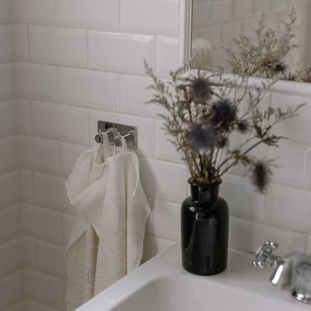 Patère Porte-serviettes Base 220 2-patère - Chrome