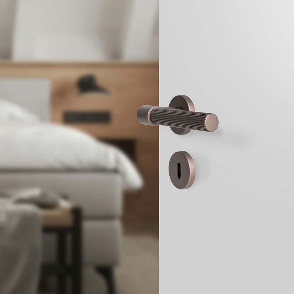 Poignée De Porte Helix 200 Stripe - Bronze Foncé