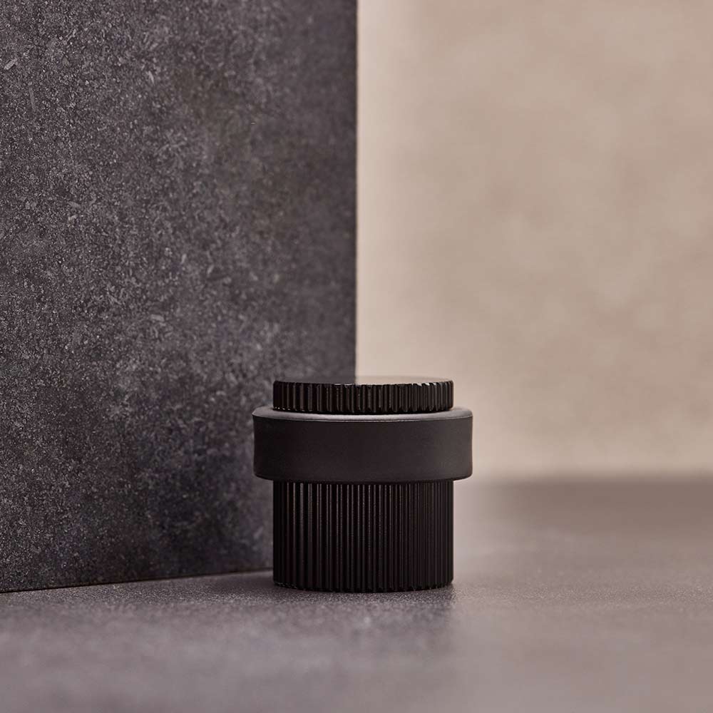 Butée De Porte Helix Stripe - Noir Mat