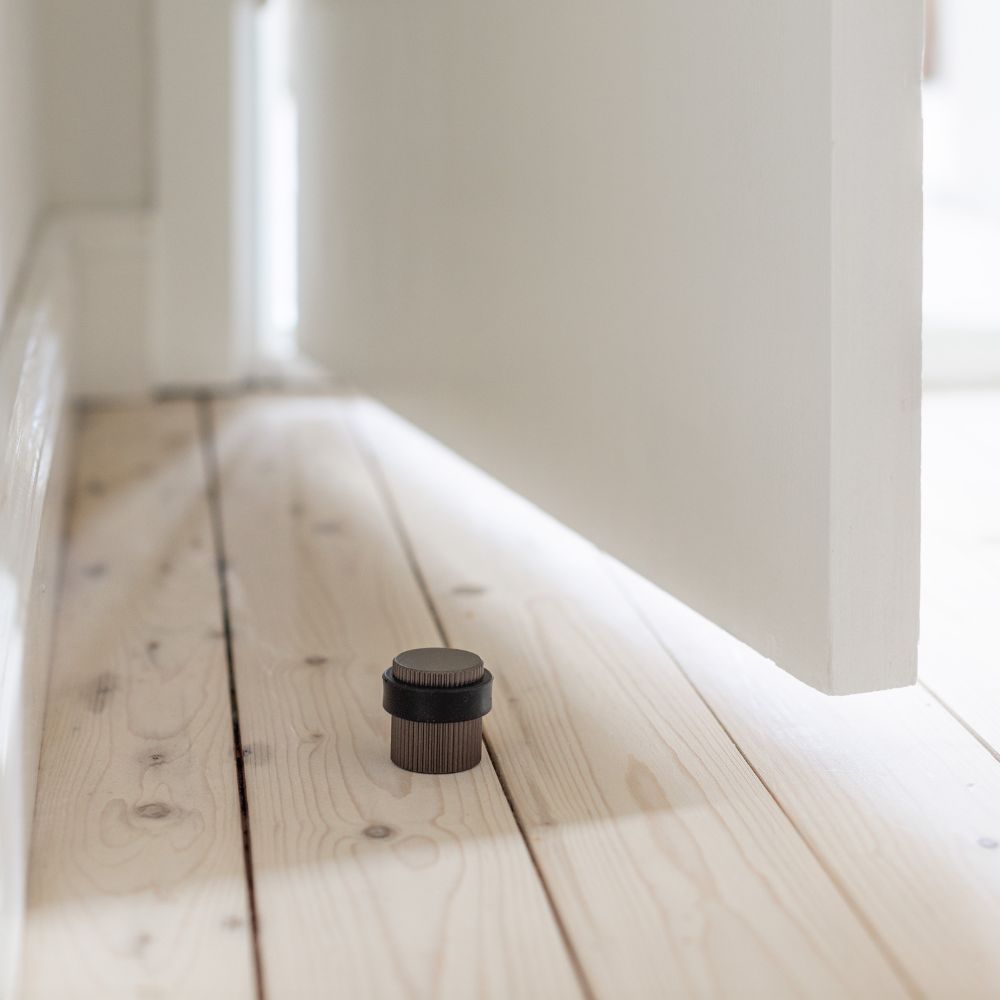 Butée De Porte Helix Stripe - Bronze Foncé