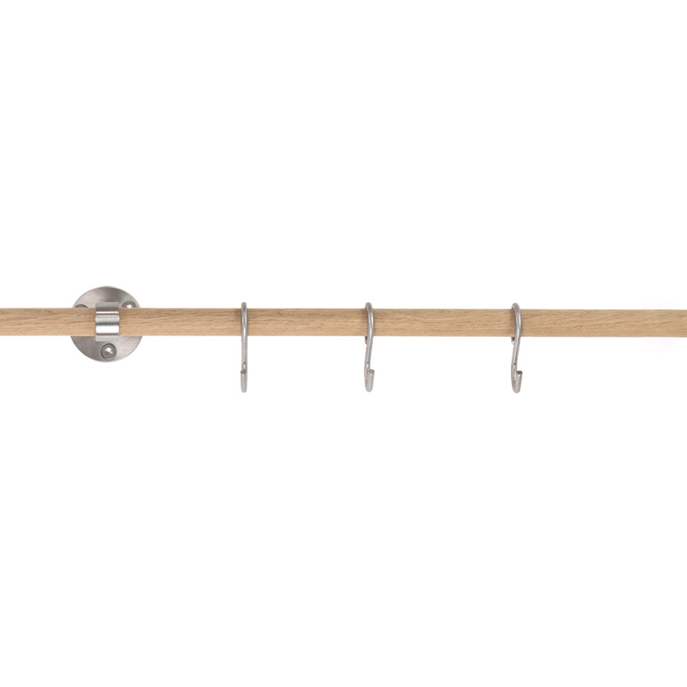 Tige d'extension Aveny - 600mm - Chêne/Inox Brossé