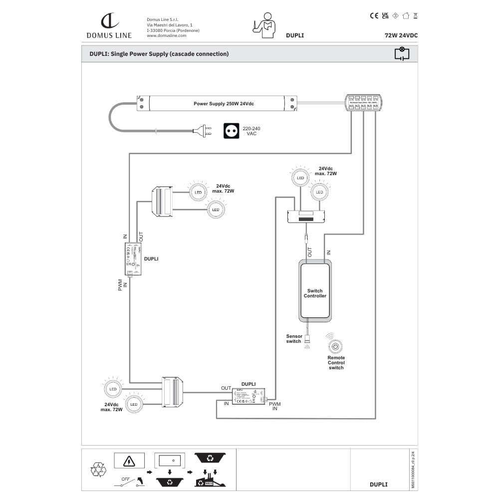 Duplicateur Dupli - D-M - 24Vdc