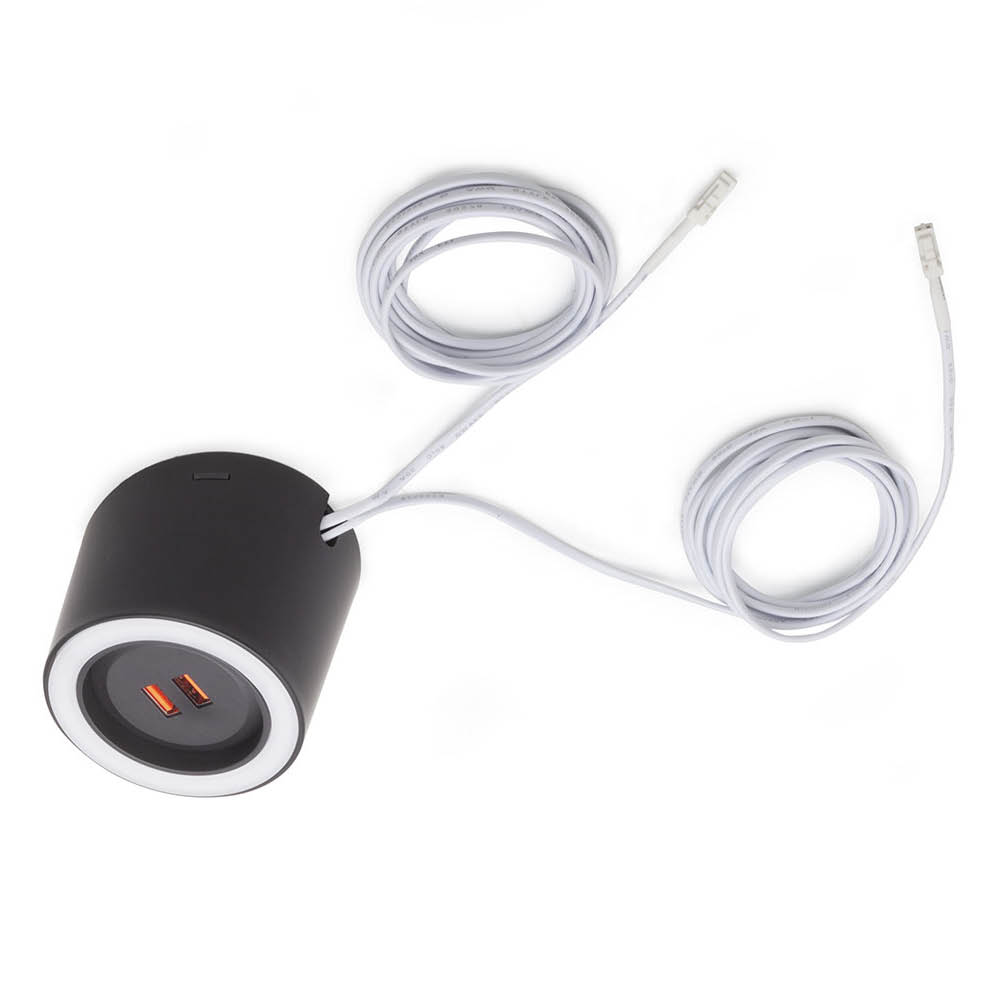 Spot LED Unika - USB - Noir