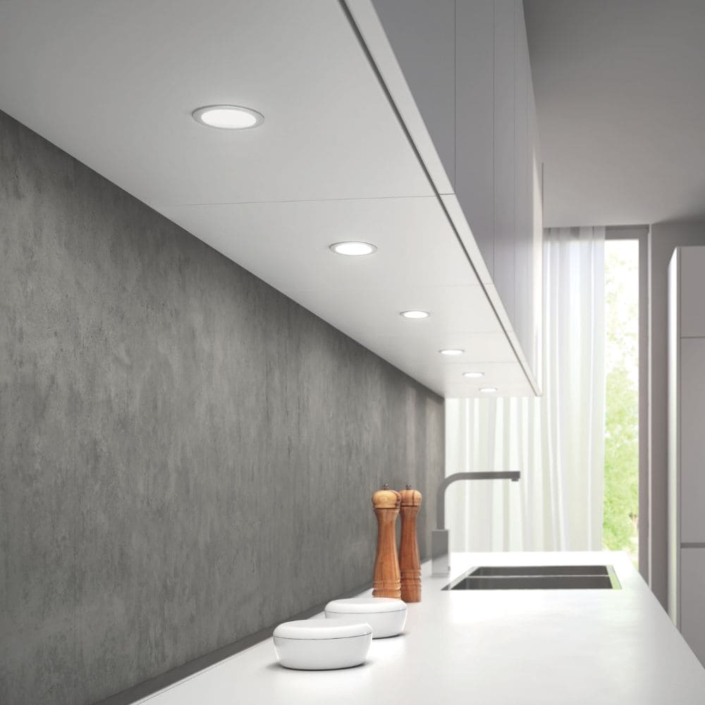 Spot LED Atom - Aspect inoxydable