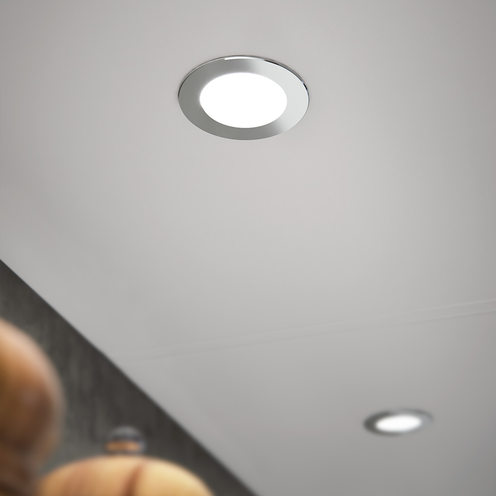 Spot LED Atom D-M - Aspect inoxydable