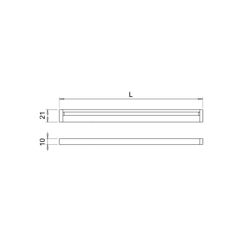 Profil LED Blade - 2000 mm - Aluminium