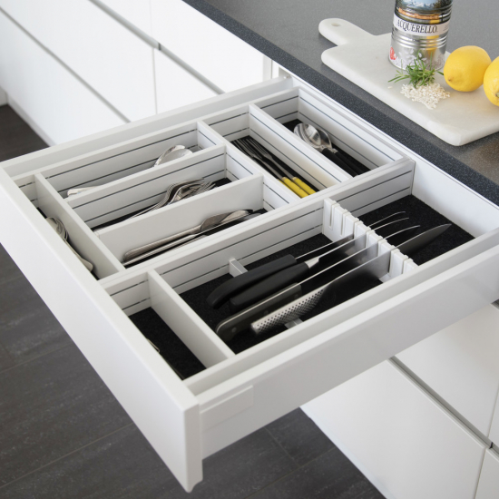 Range Couvert Tiroir Flex Basic - Blanc