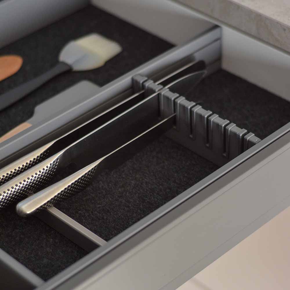 Range-Couteaux Flex Basic - Gris Foncé