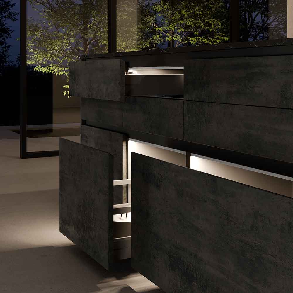 Luminaire LED Baski SF - Aspect Inox