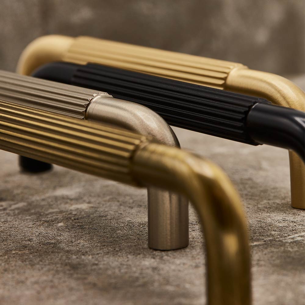 Poignée Helix Stripe - Bronze Antique