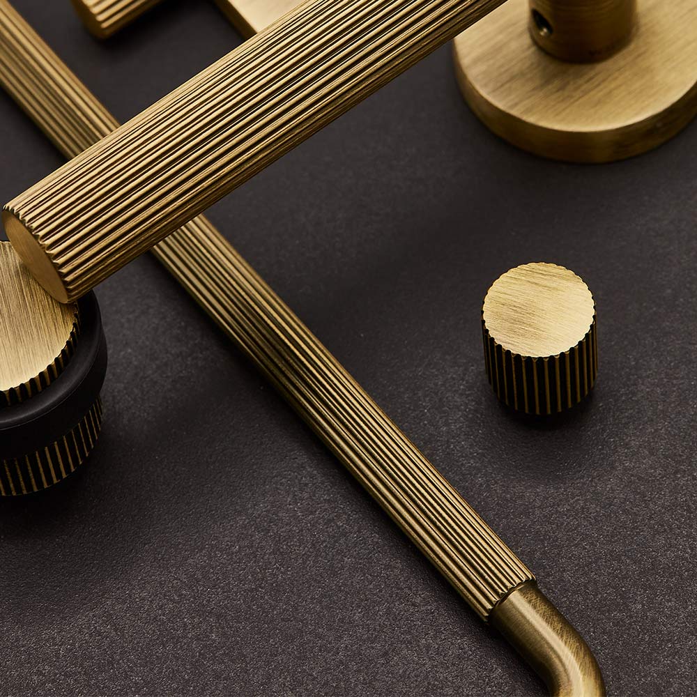 Poignée Helix Stripe - Bronze Antique