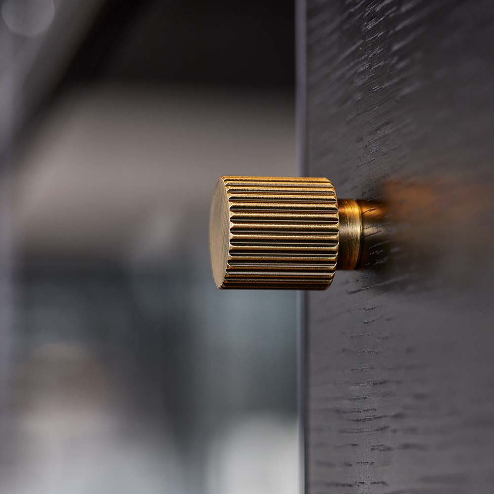 Bouton Helix Stripe - Bronze Antique