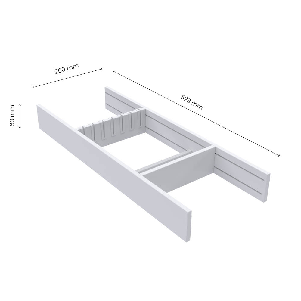 Range-Couteaux Flex Basic - Blanc